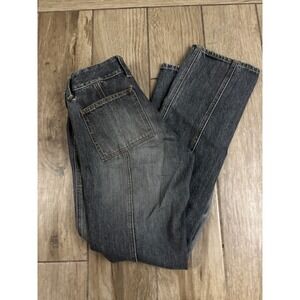 Vintage Y2K GAP Straight Jeans Womens 6 Black Wash 2001 Low Rise Denim